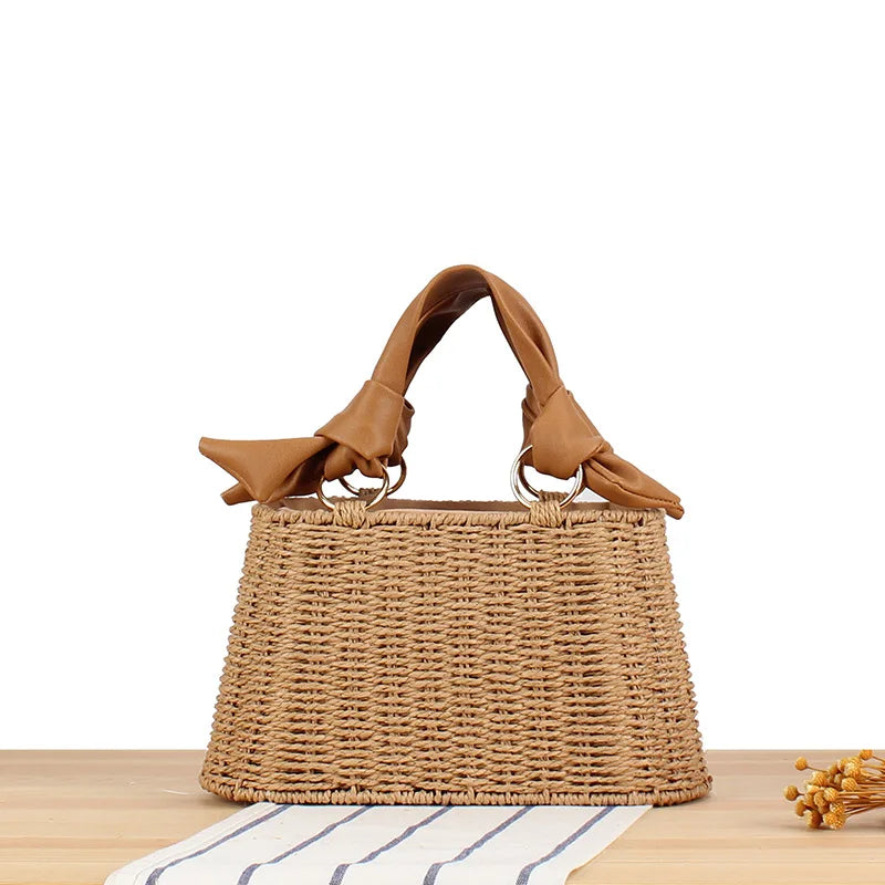 Solstice Straw Weave Handbag