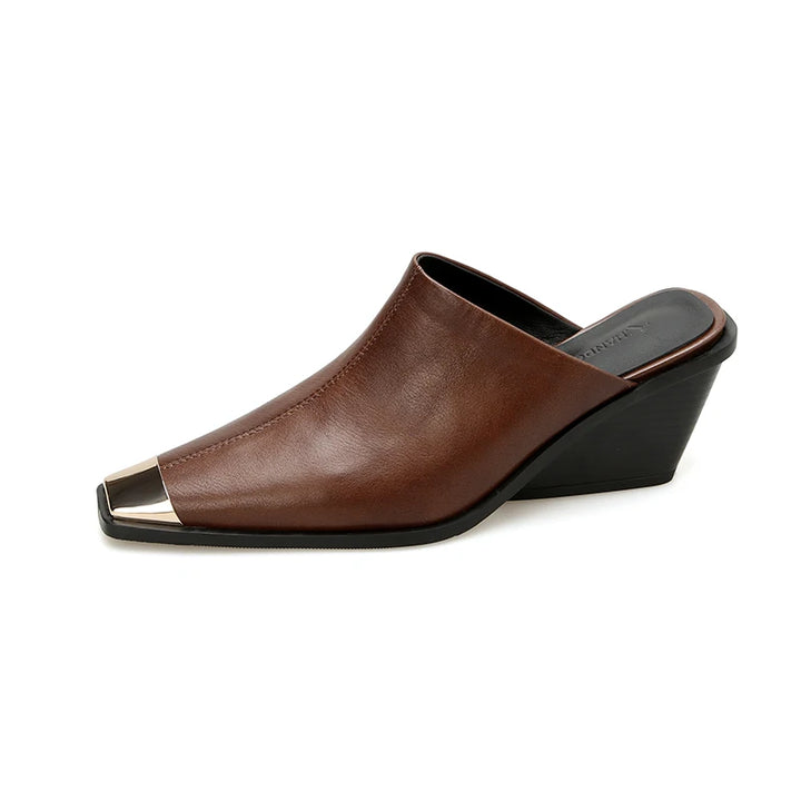 Vionette Leather Mules