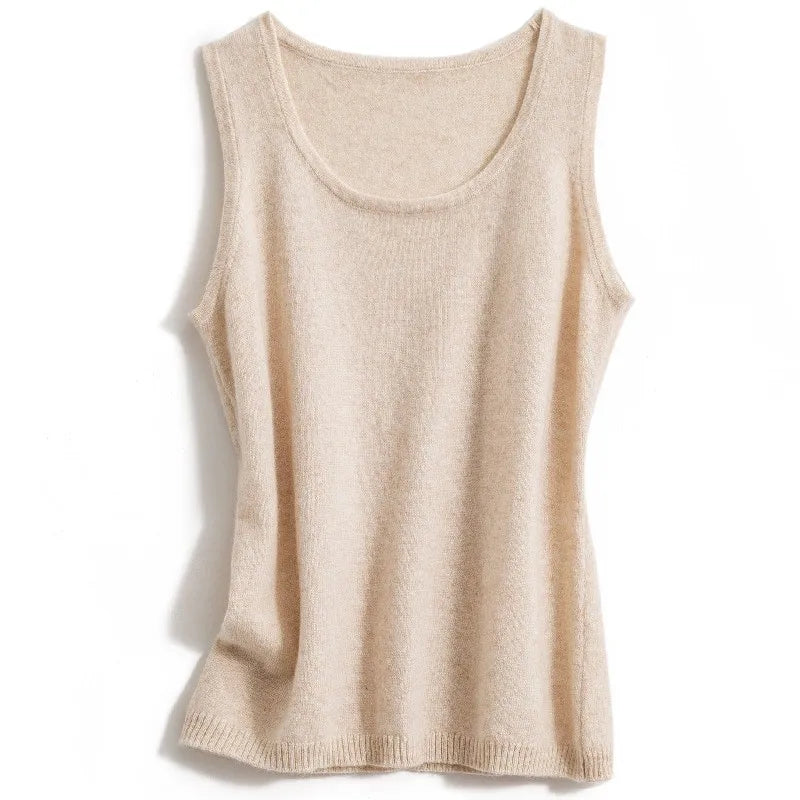 Claudette Cashmere Tank Top