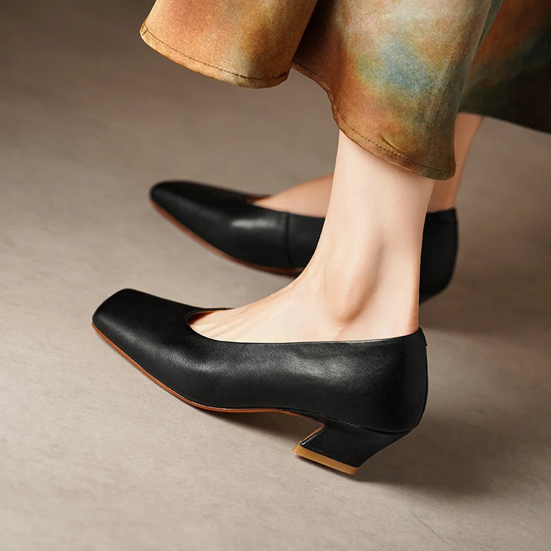 Portia Square Toe Pumps