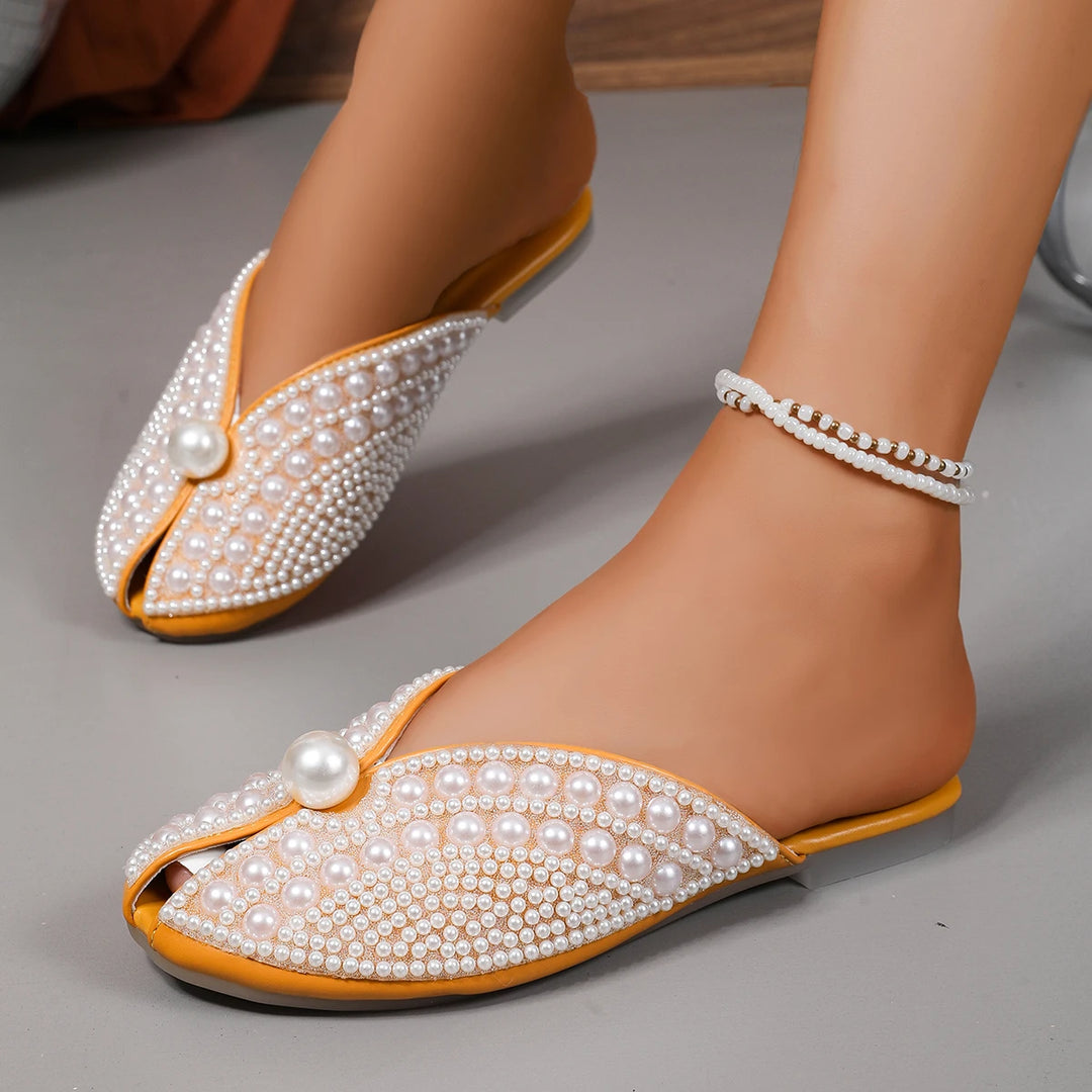Perlina Pearl Flat Mules