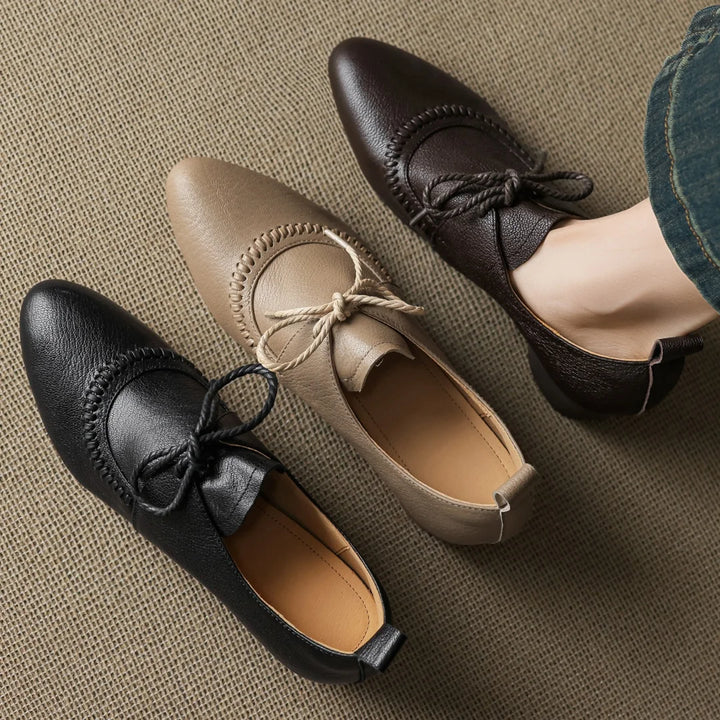 Eleanor Wedge Leather Shoes