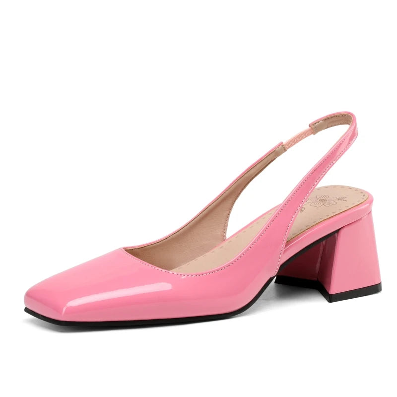 Selena Lacquer Slingbacks