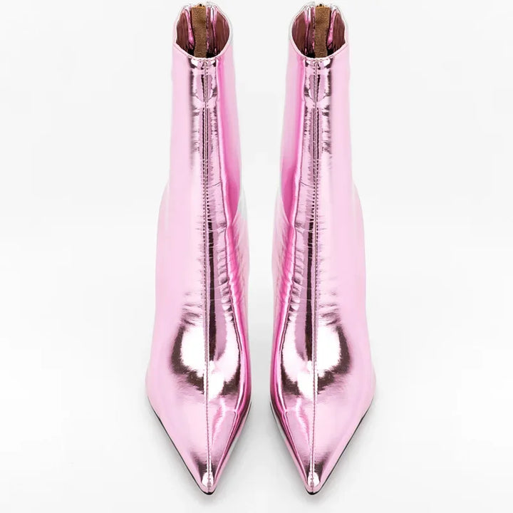 Specchio Mirror-Finish Stiletto Boots
