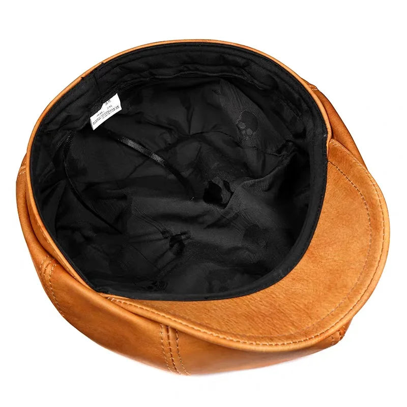 Hawthorne Retro Leather Cap