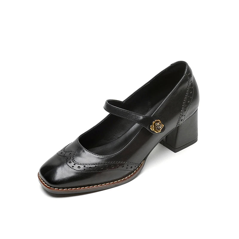 Hartleigh Brogue Mary Janes