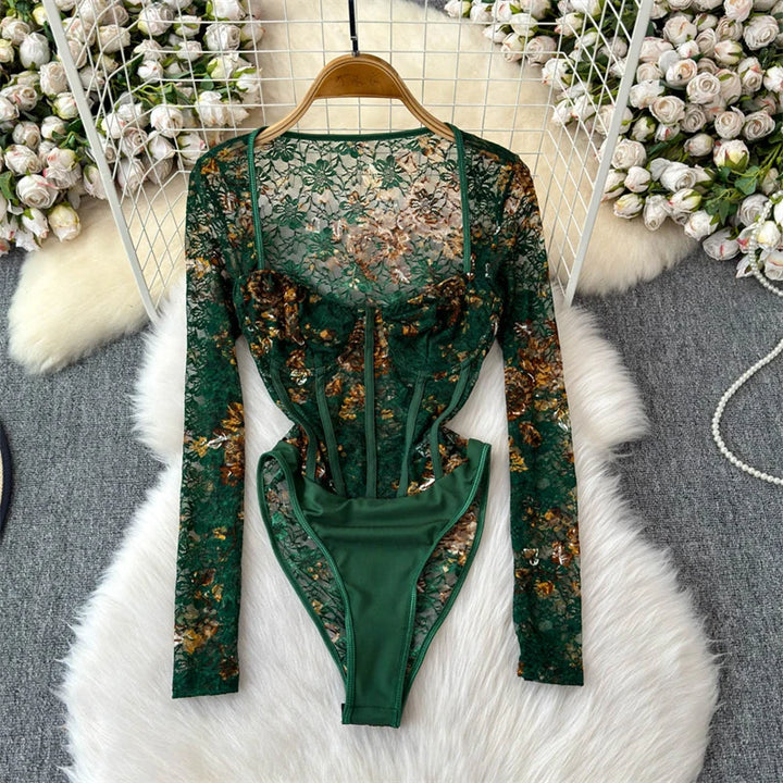 Ivy Veil Lace Bodysuit
