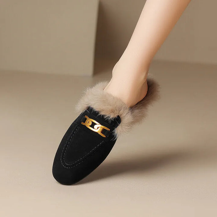 Ferra Suede Wool Mule