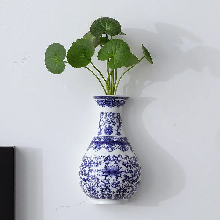 Blue Lotus Wall Vase