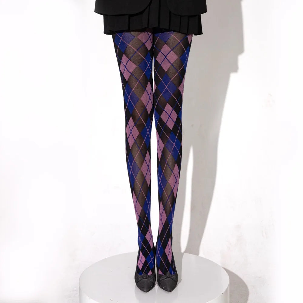 Aurora Plaid Pantyhose