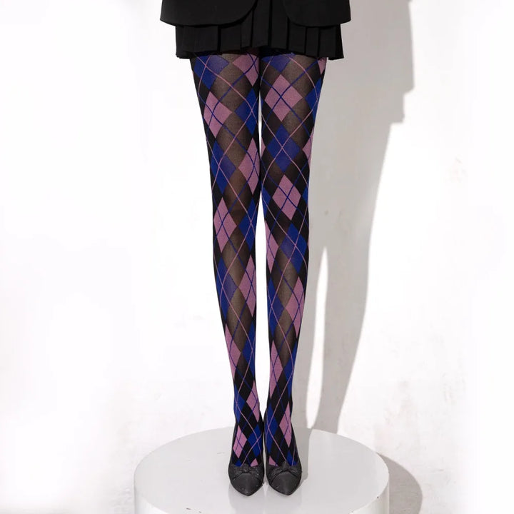 Aurora Plaid Pantyhose