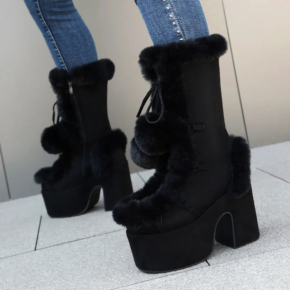 Lumi Fur Platform Boots
