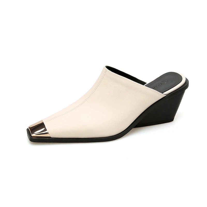 Vionette Leather Mules