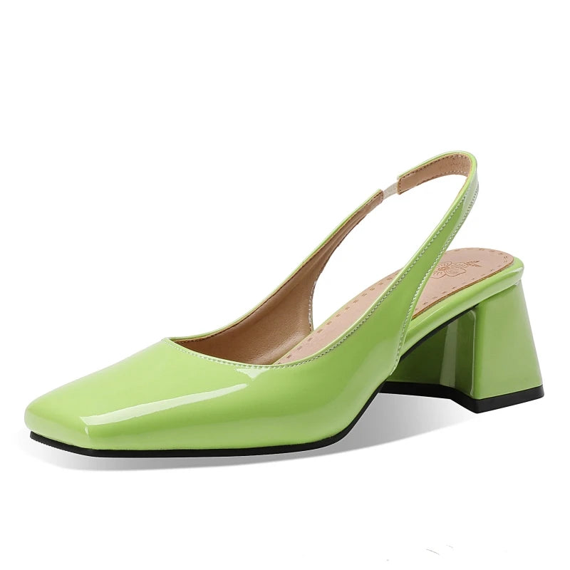 Selena Lacquer Slingbacks