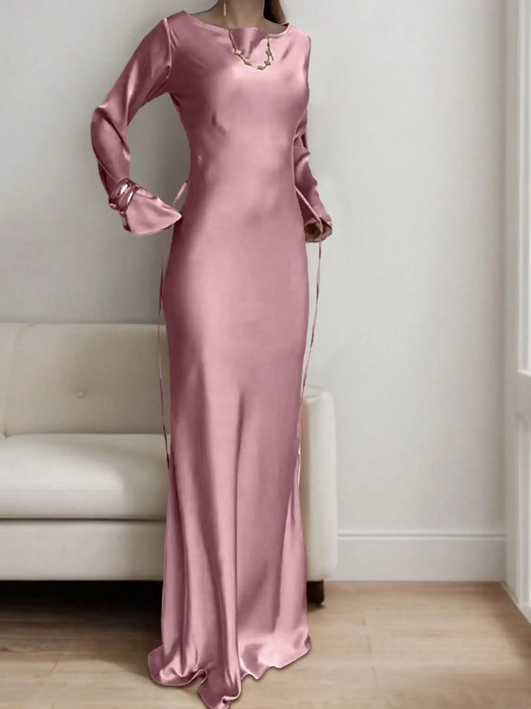 Serena Satin Maxi Dress