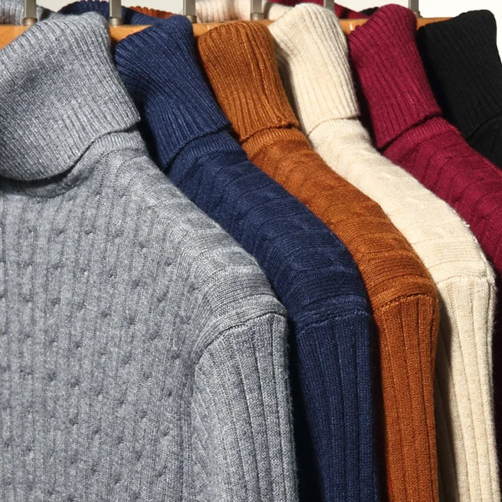 Ridge Cable Knit Sweater