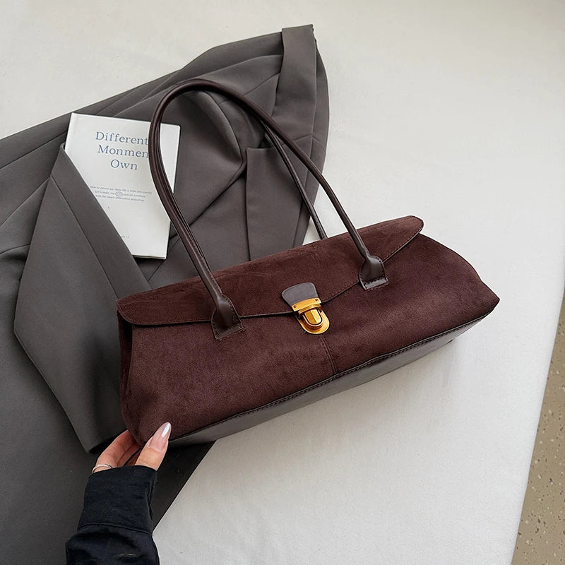 Marrow Suede Shoulder Bag