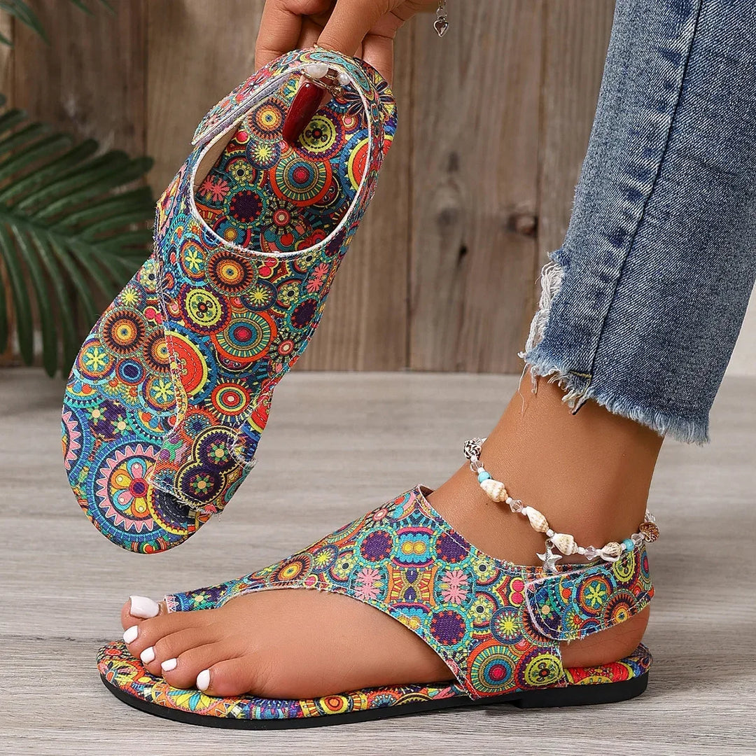 Paisley Bohemia Flat Sandals