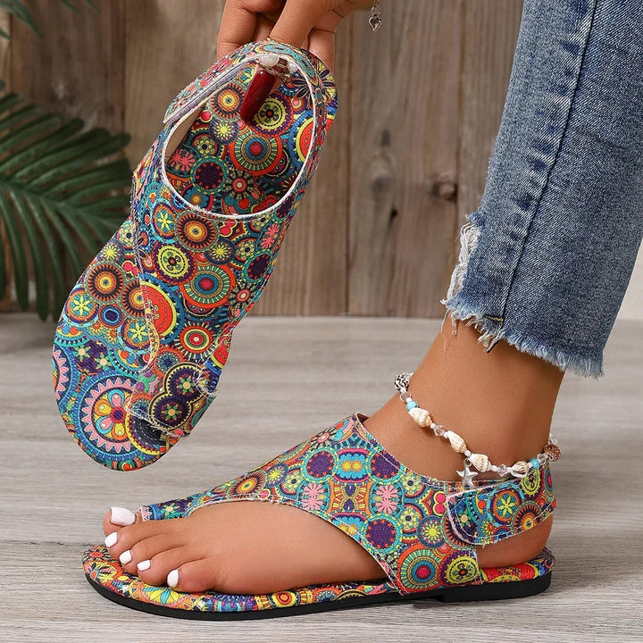 Paisley Bohemia Flat Sandals