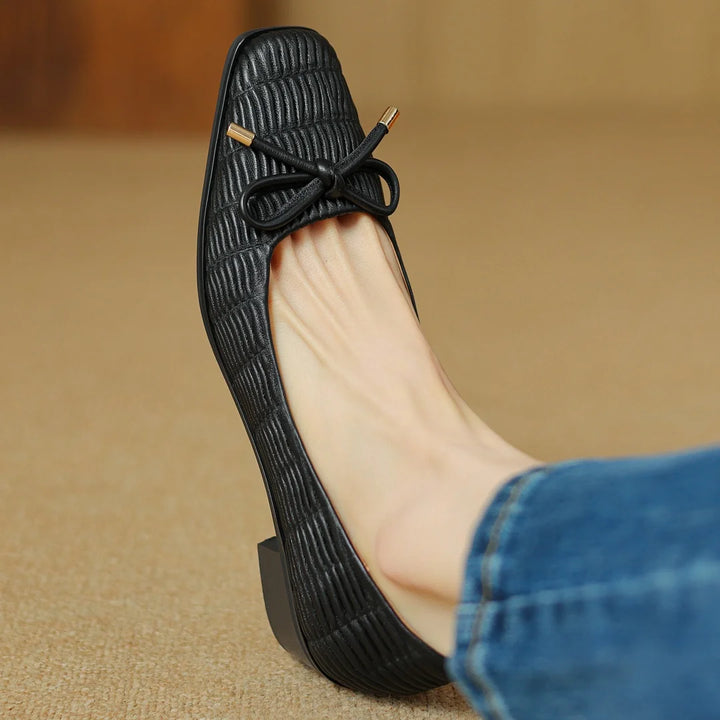 Carrara Ridged Leather Shoes