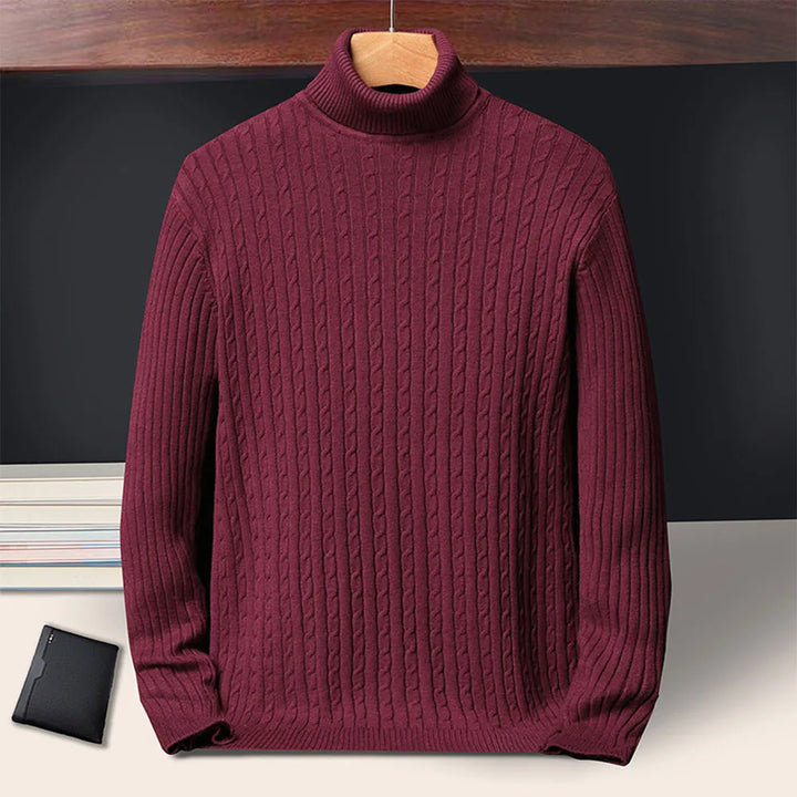 Ridge Cable Knit Sweater