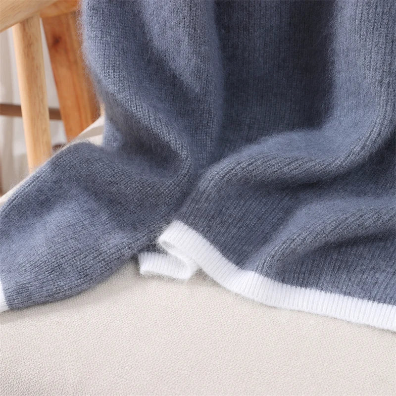 Renley Mink Cashmere Quarter Zip