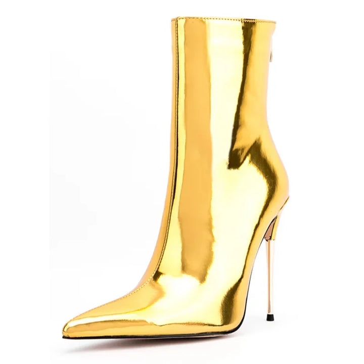Specchio Mirror-Finish Stiletto Boots