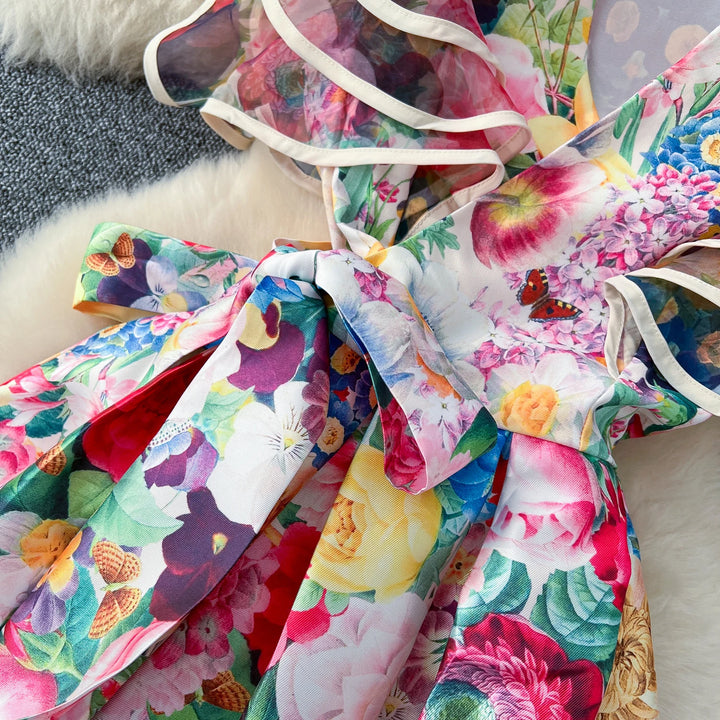 Painted Orchid Maxi Dress