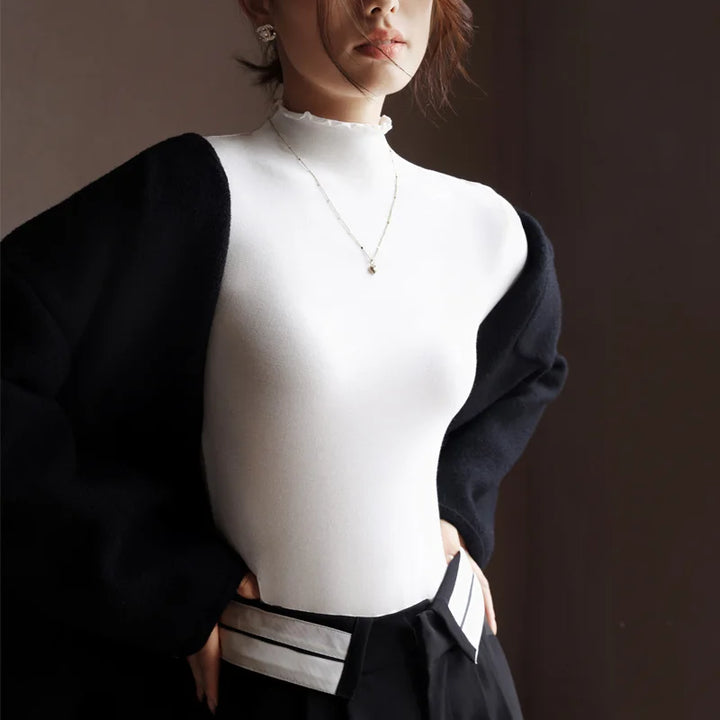 Softline Ruffle Turtleneck