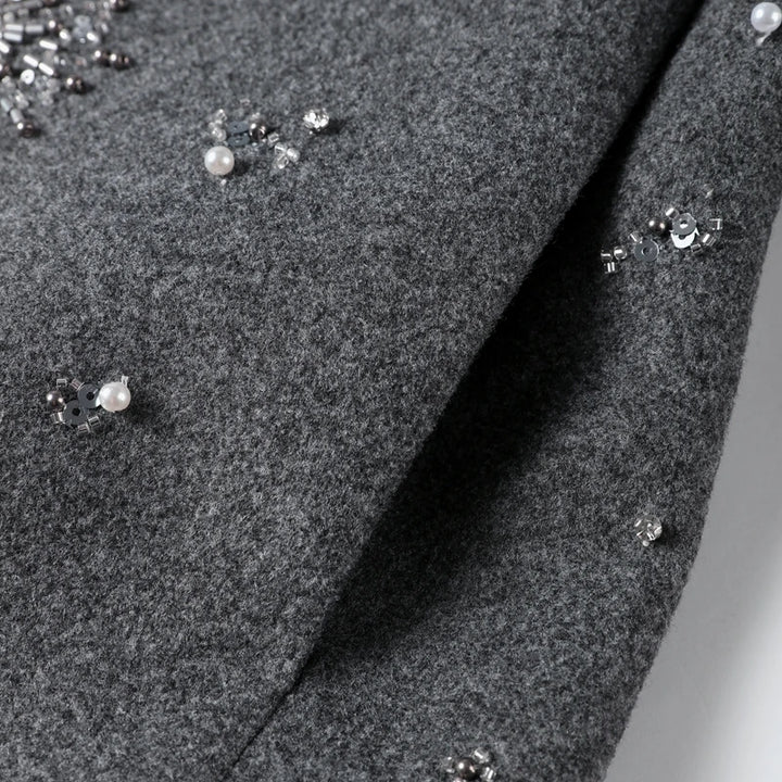 Snowflake Wool Statement Jacket