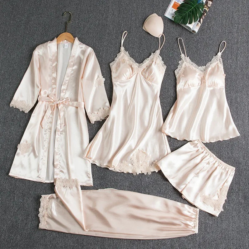 Afterglow 5 Pc Satin Set