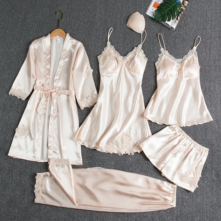 Afterglow 5 Pc Satin Set