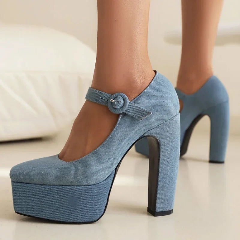 Brera Denim Pumps