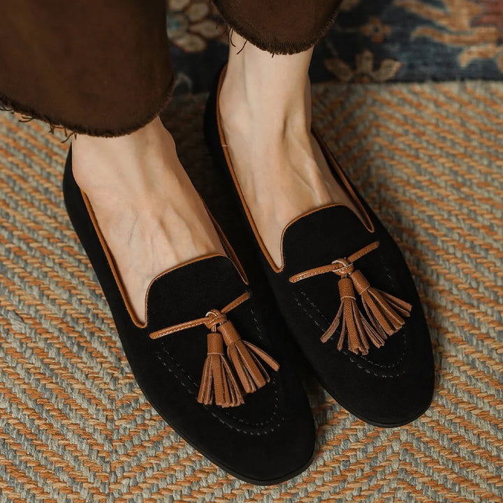 Sorrento Tassel Suede Loafers