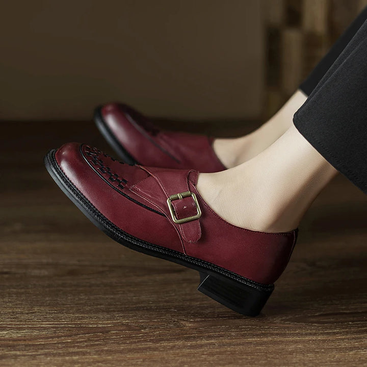 Cortona Woven Leather Oxfords