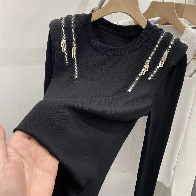 Vesper Zip Knit Top