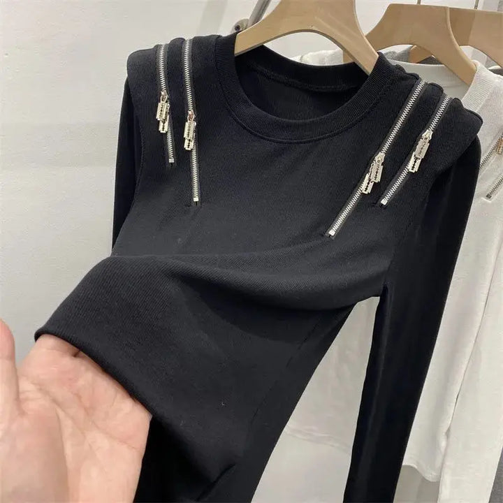 Vesper Zip Knit Top