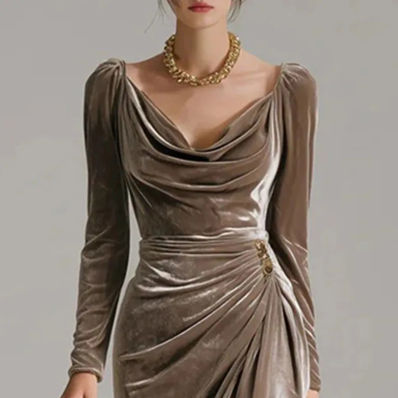 Elysian Ruched Midi Dress