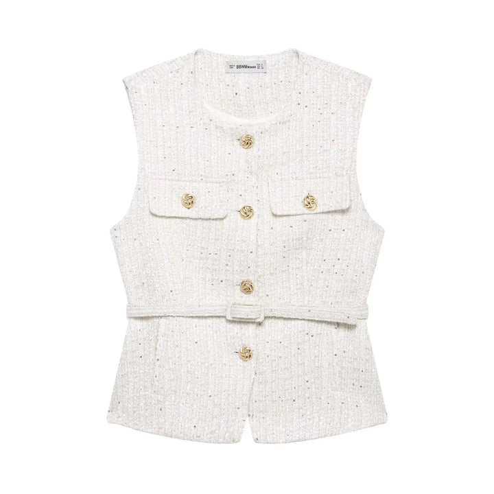 Delphine Tweed Vest