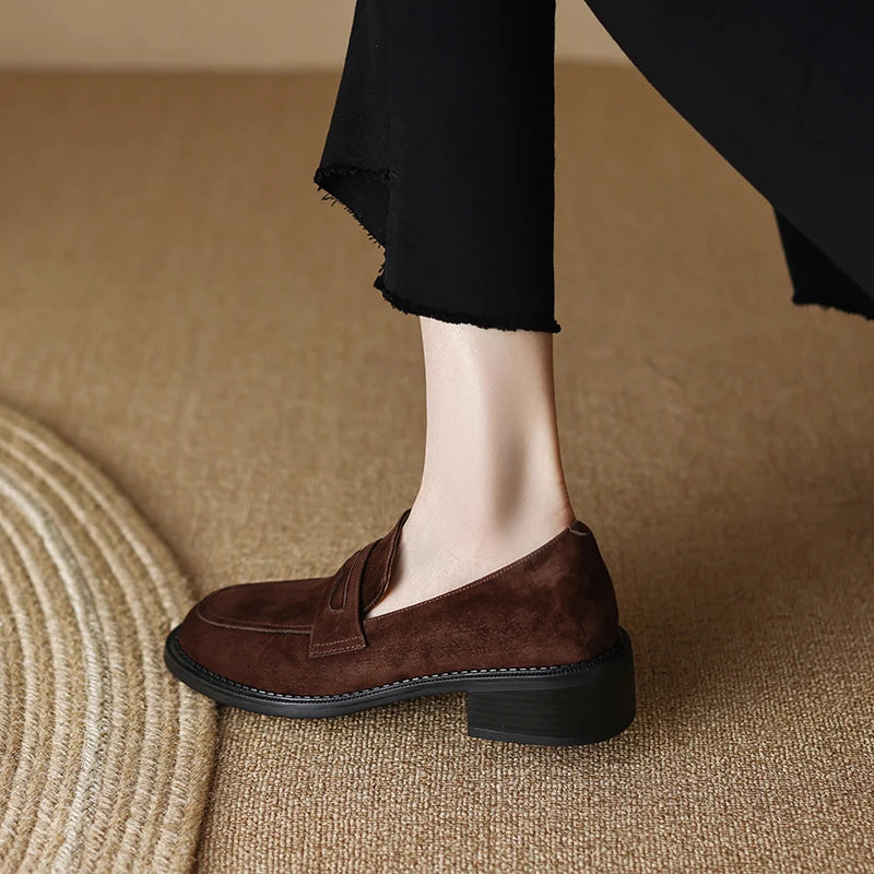 Corvani Suede Loafers
