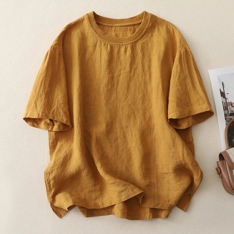 Breeza Cotton Linen Tee