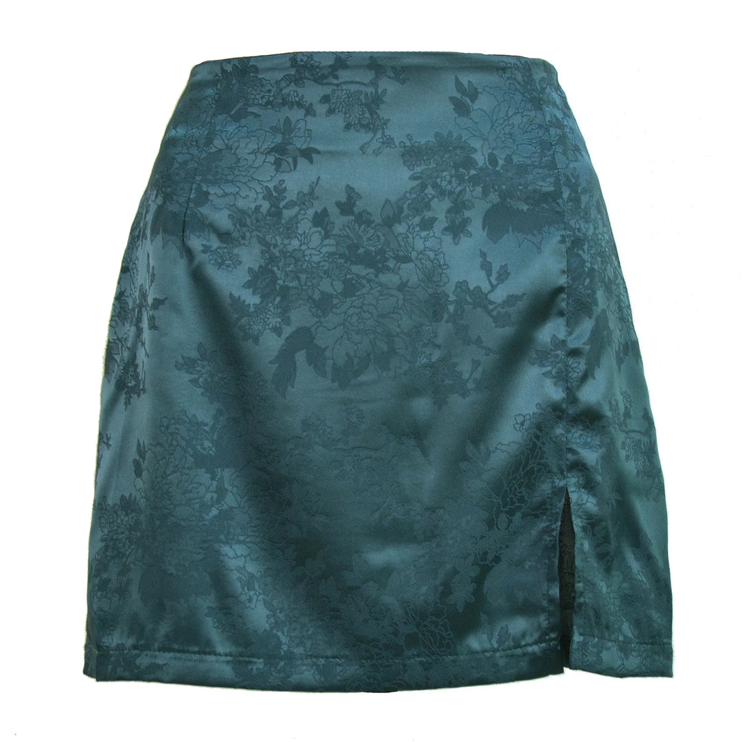 Night Bloom Jacquard Skirt