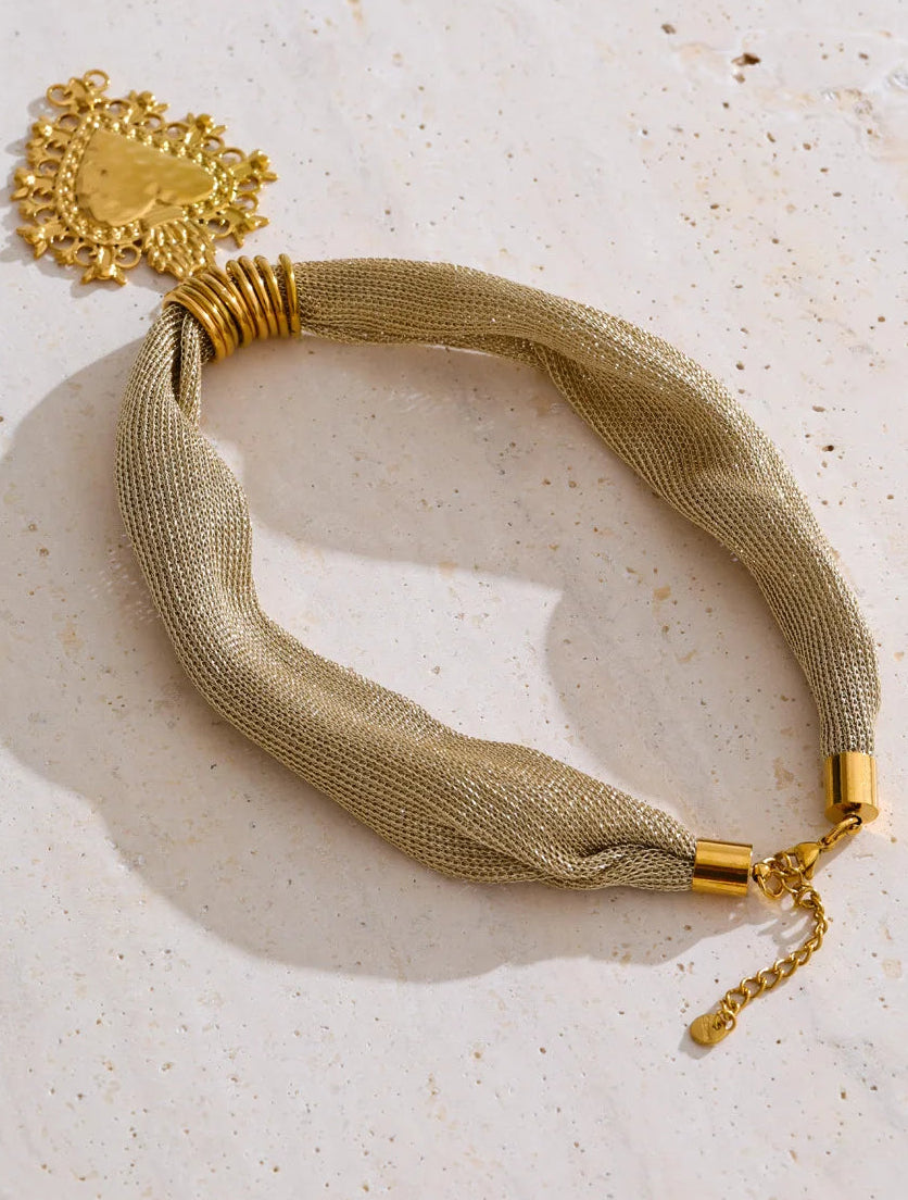 Aurelia Woven Chain Necklace