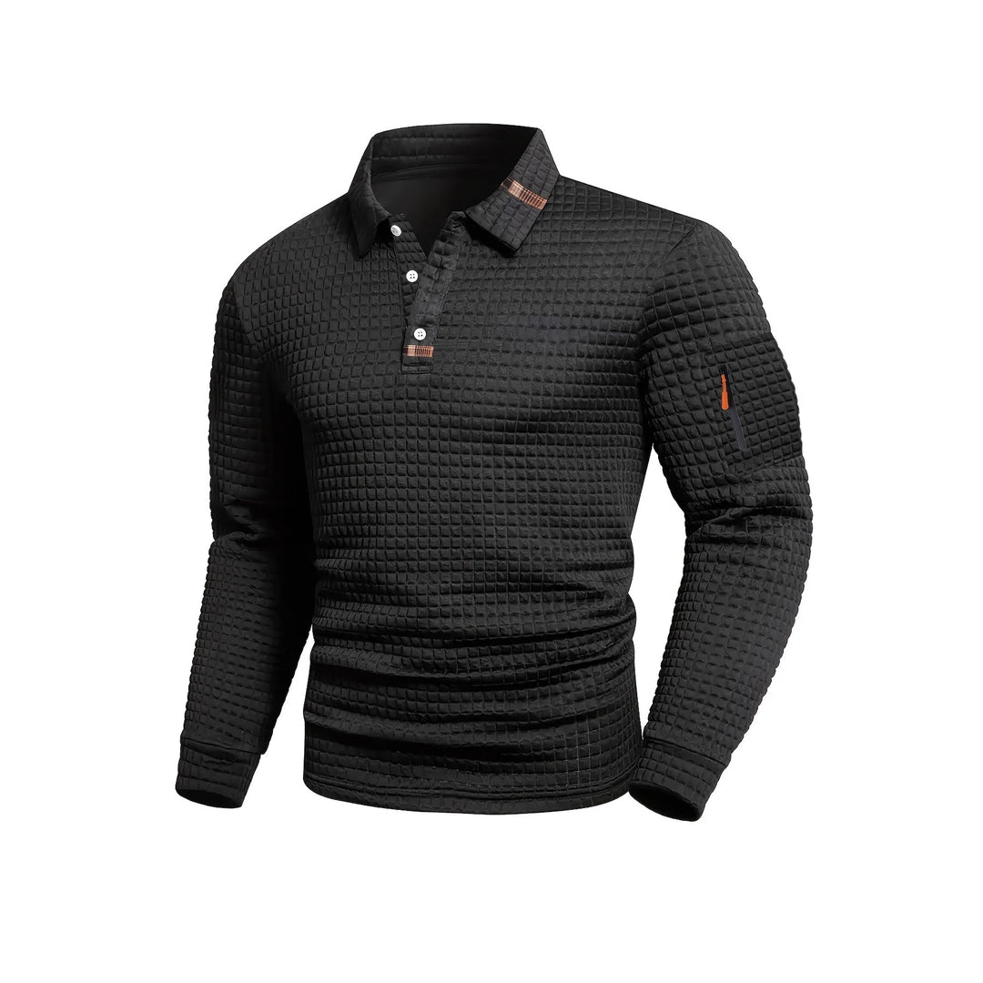 Gridlock Waffle Polo