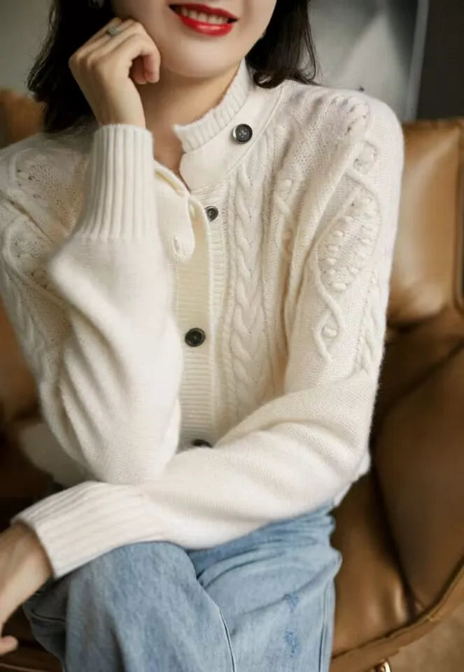 Emberfold 100% Cashmere Cardigan