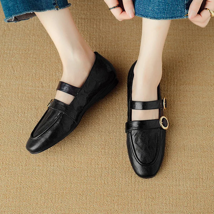 Fiora Buckle Flats