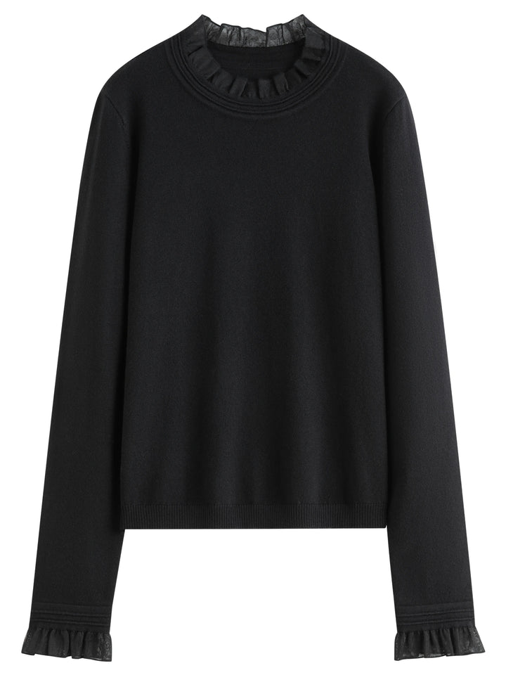 Roselle Wool Mock Neck