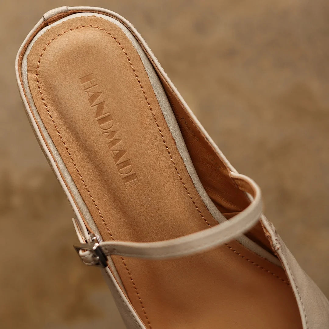 Avina Leather Mules