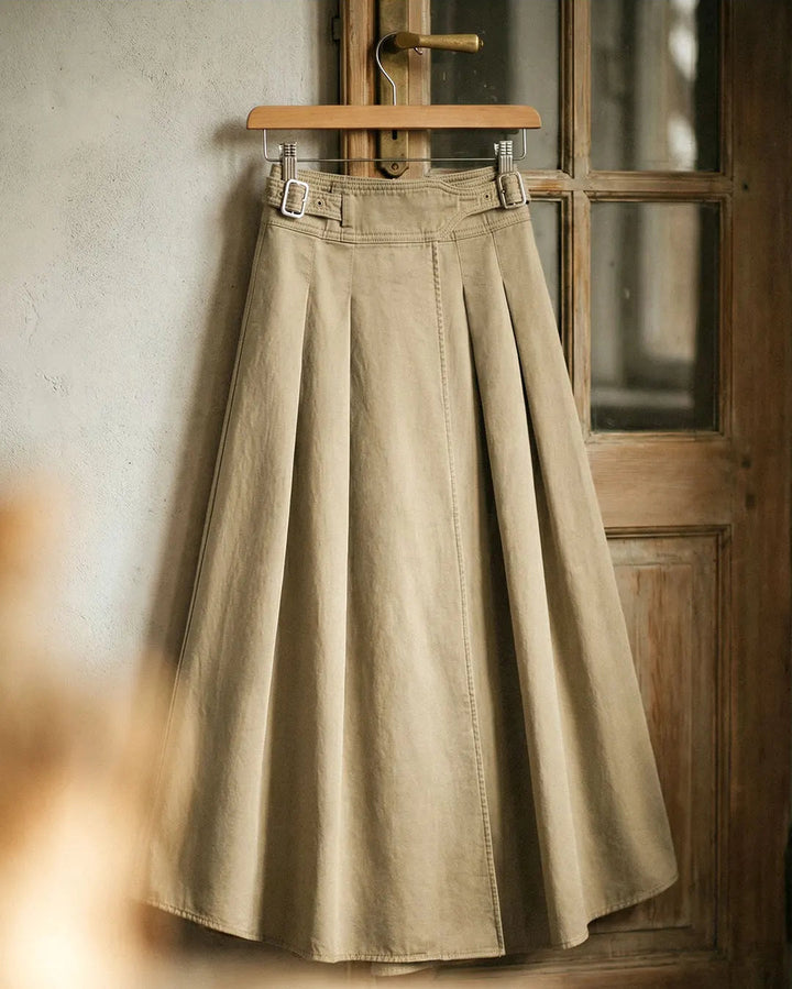 Fielding Pleated A-Line Skirt