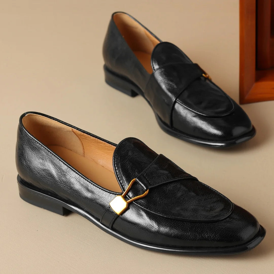 Donatella Buckle Loafers